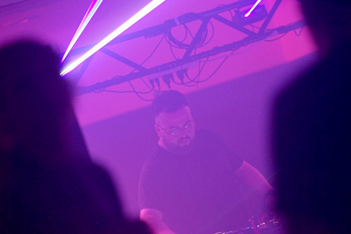 DJ Andro through the crowd