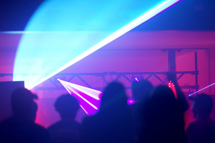 Blue Light making a Wave